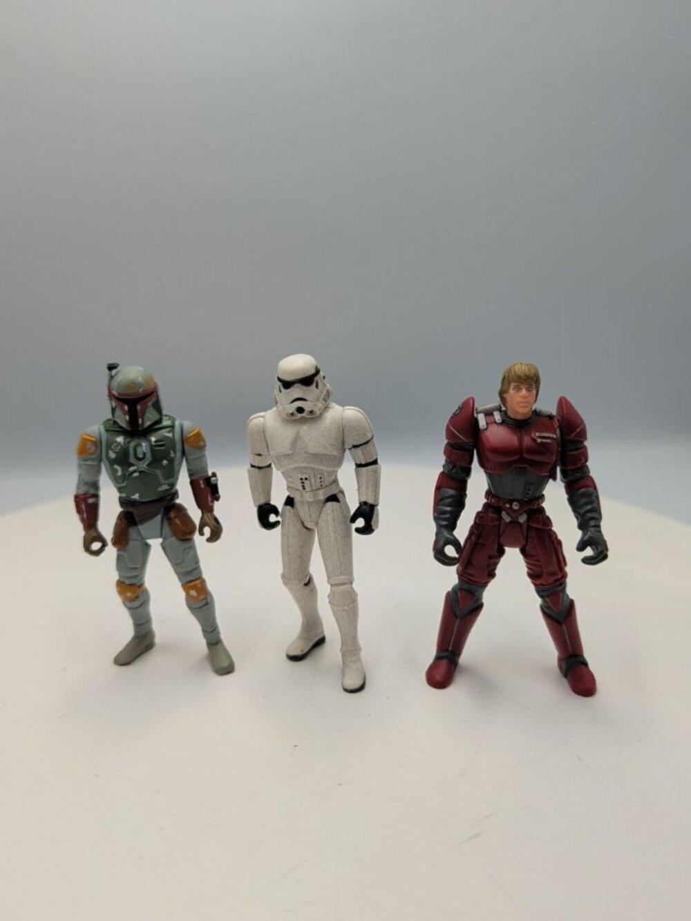 Kenner Star Wars Action Figures 1996 Boba Fett Luke Skywalker & Stormtrooper